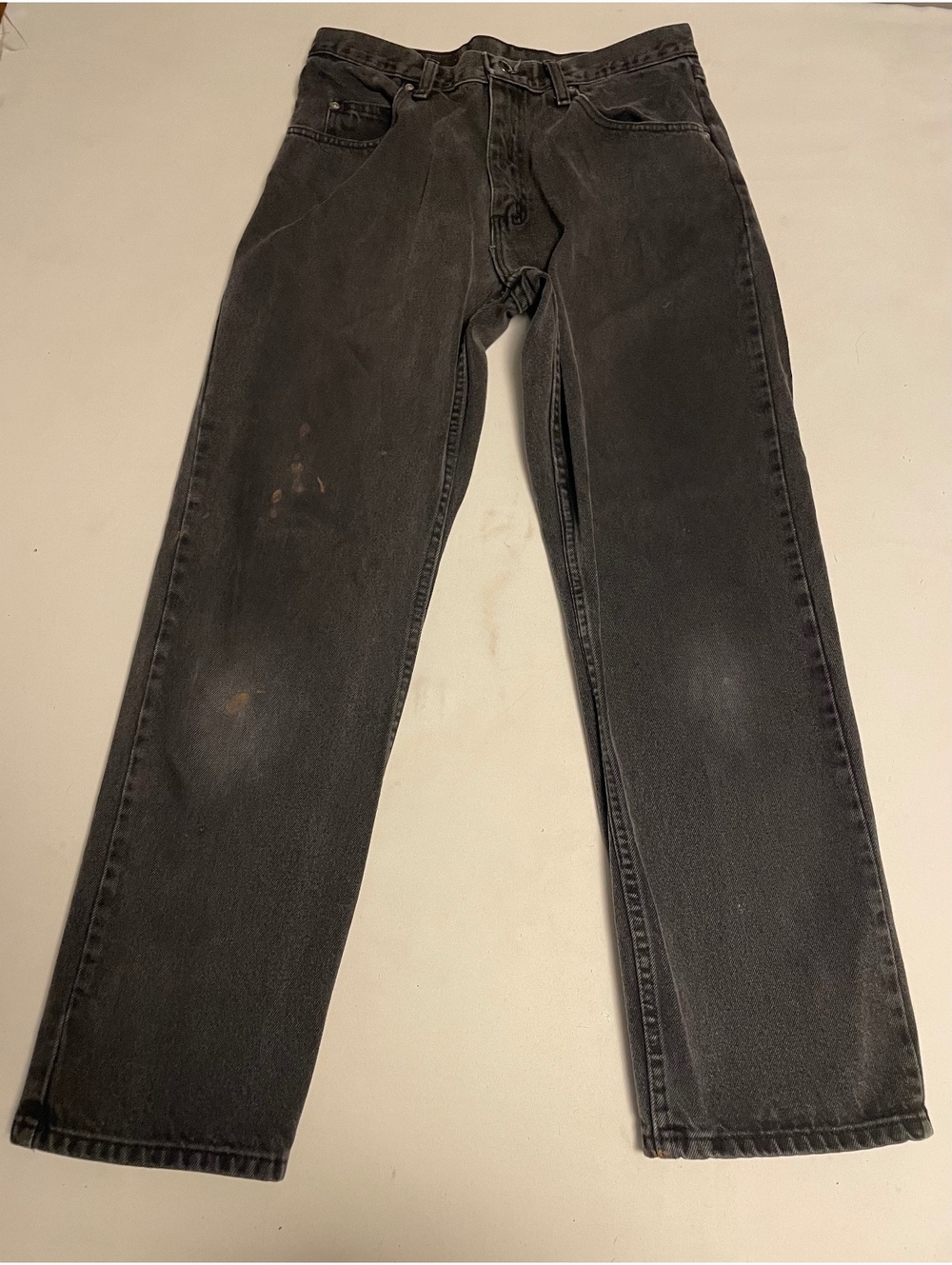 Wrangler Authentic Men's Black Jeans with Comfort Fit and Style Superior